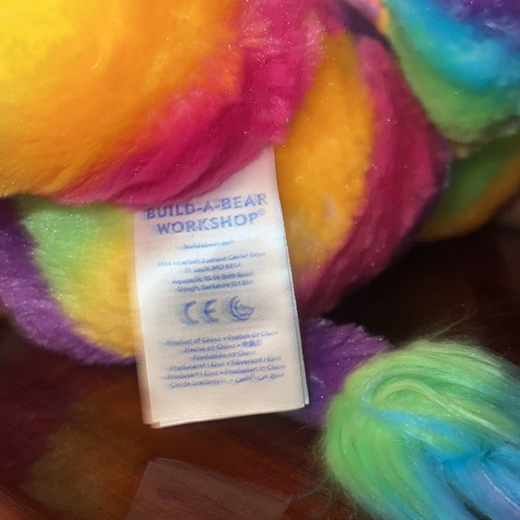 Build A Bear 🌈 2016 17” Color Craze Rainbow Lion **NWOT** - Picture 4 of 7